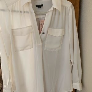 NWT: Ann Taylor S/P white blouse